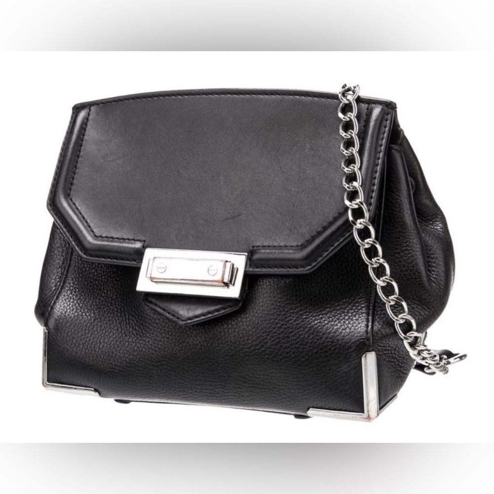 Alexander Wang Black Leather Chain Shoulder Bag